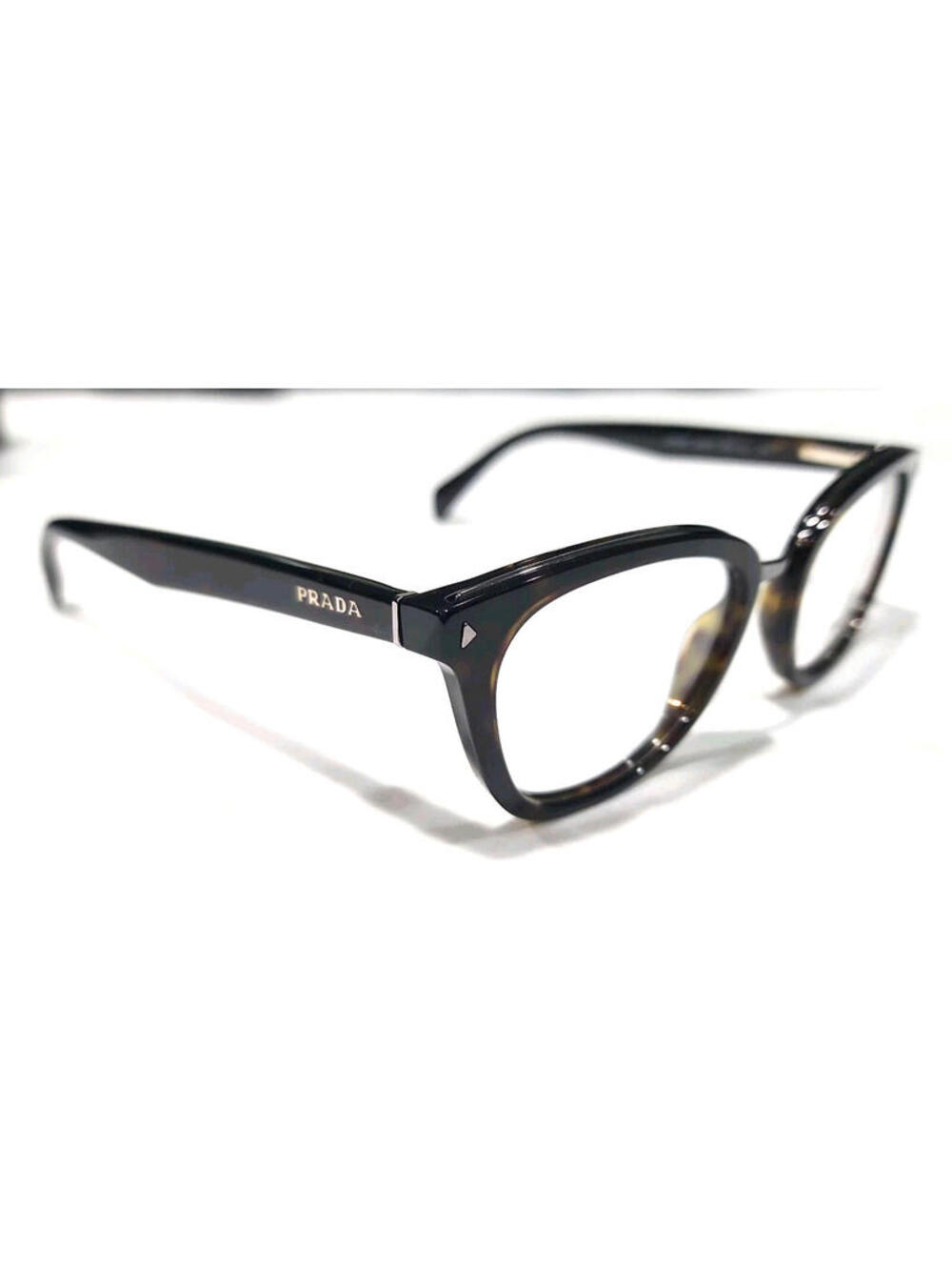 PRADA VPR06P 2AU-101 Tortoise Oval Eyeglasses 50-18 140 Case Box Cloth - Picture 4 of 9